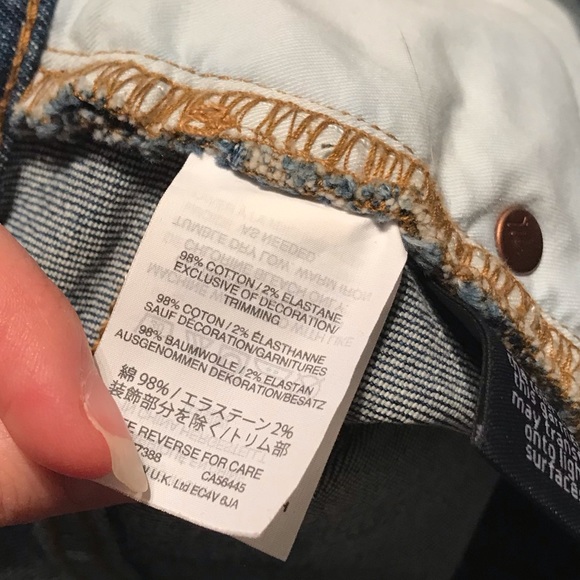 Madewell High Rise Denim Cutoff Shorts in Glenoaks Wash Size 26 - Picture 10 of 11